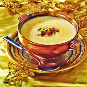 Christmas wine soup in Hungary